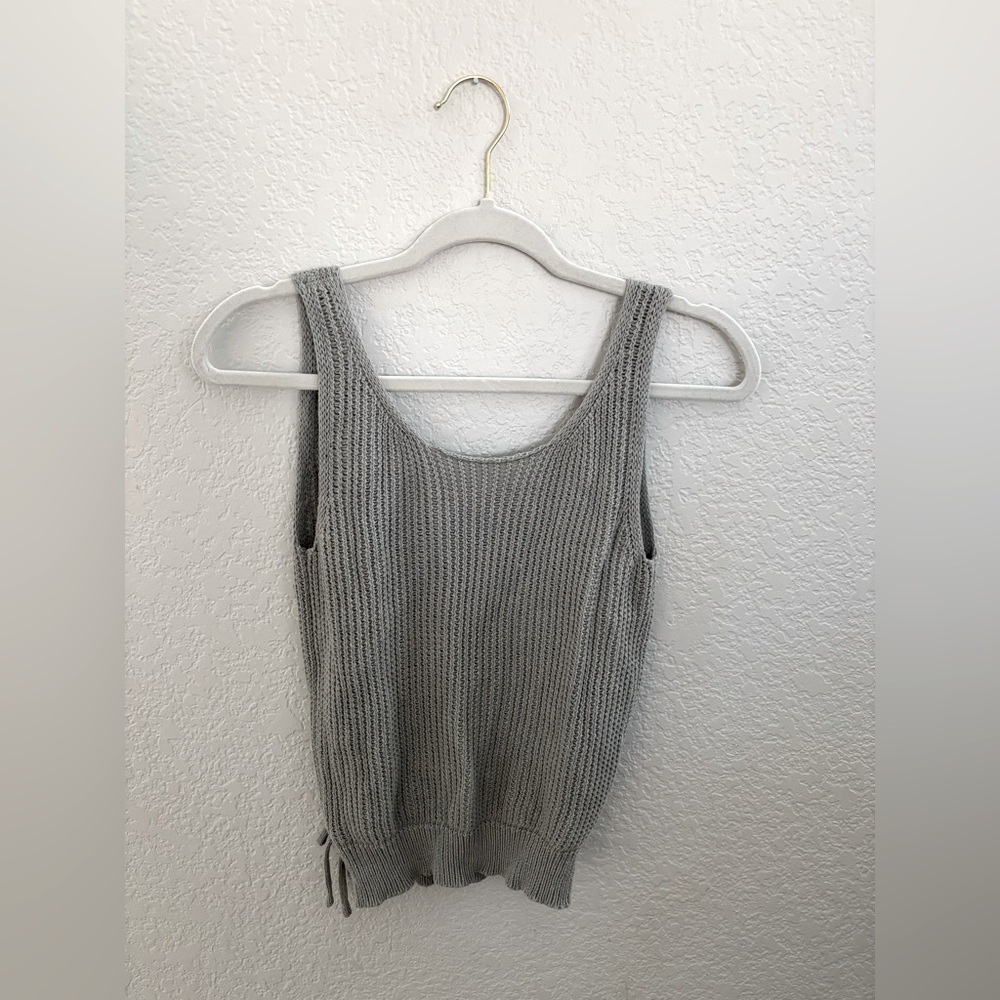 moon & madison Gray Knit Tank Top